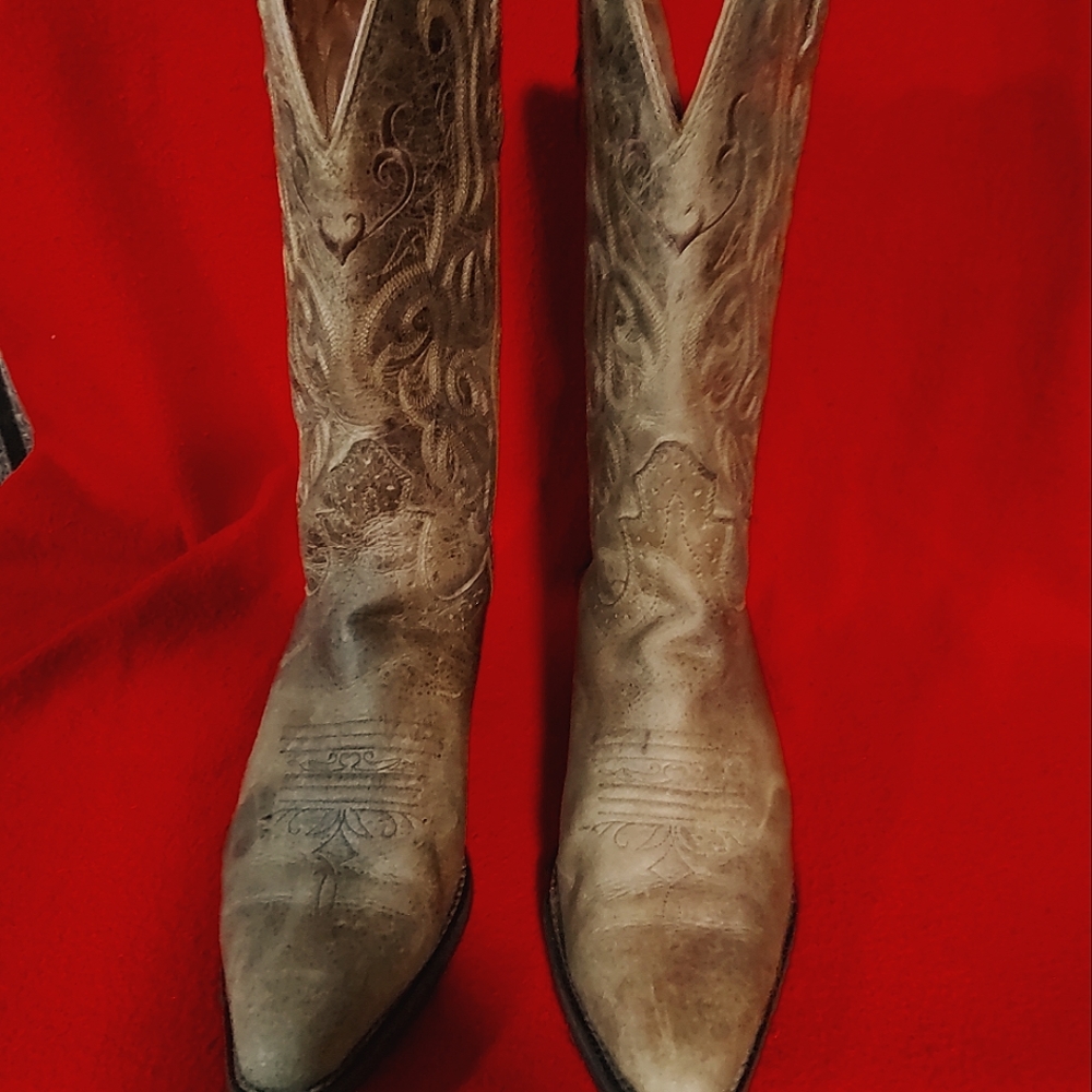 JUSTIN MENS COWBOY BOOTS SIZE 9/B